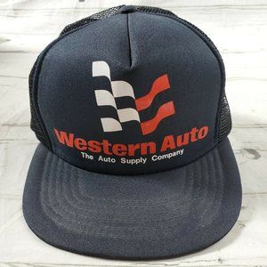 Vintage Western Auto Supply Company Truckers Cap Snapback Mesh/Foam